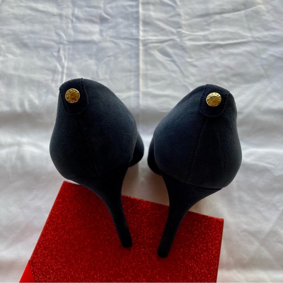 Navy Suede Michael Kors Pump SIZE: 8,5-9 - Picture 3 of 8